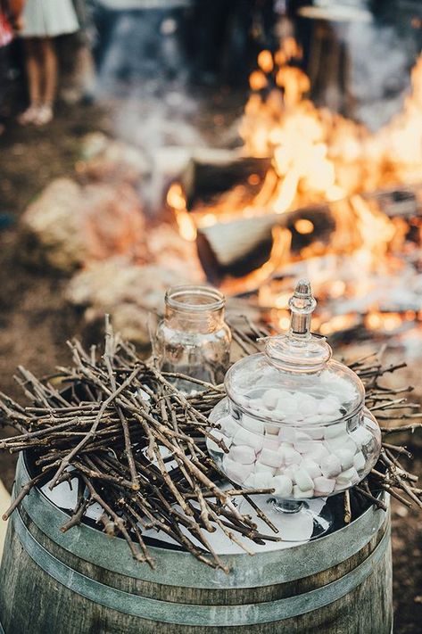 Marshmallow Roasting, Bush Wedding, Australian Bush, Country Wedding Dresses, Wedding Food, The Ranch, Wedding Themes, Farm Wedding, Backyard Wedding