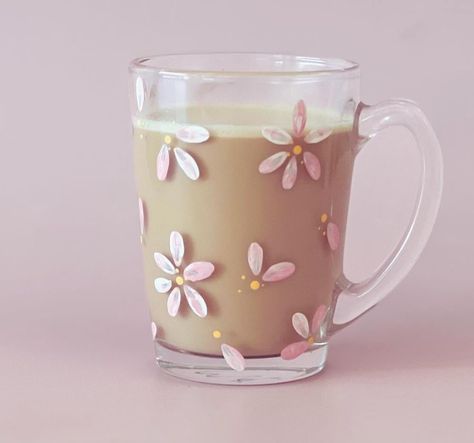 Tamworth Nsw, Painted Coffee Mugs, Tamworth, Pottery Mugs, Glass Painting, Home Decor Items, Wine Glass, Coffee Mug, Daisy