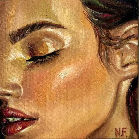 Portrait Painting: Beyond the Ordinary Portrait Oil Painting, Art Female, Painting People, Eye Painting, Oil Portrait, Oil Painting Portrait, Buy Original Art, Painting Art Projects, Painting Oil