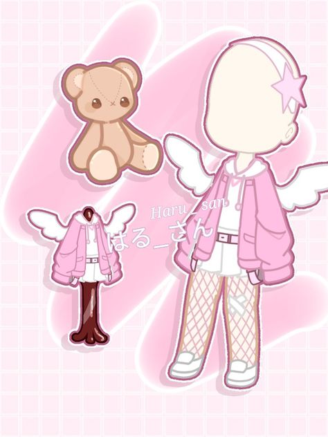 Pink Outfits Gacha Club, Gacha Club Outfit Pink, Gacha Pink Outfits, Pink Gacha Club Outfits, Kawaii Outfits Pink, Pink Kawaii Outfits, Cute Pink Outfits, Rabbit Clothes, Gacha Outfit