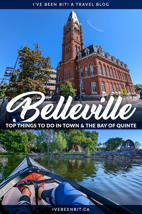 Top Things to Do in Belleville Ontario Canada | Things to Do in the Bay of Quinte | Things to Do in Brighton Ontario | Things to Do in Trenton Ontario | Things to Do in Tyendinaga | Things to Do in Napanee Ontario | Small Towns to Visit in Ontario | Cute Small Towns Ontario | Best Small Towns Ontario | Ontario Weekend Getaways | Ontario Road Trips | Where to Go in Ontario | Hiking in Ontario | Kayaking in Ontario | Ontario Travel | #Travel #Ontario #RoadTrip | IveBeenBit.ca Ontario Hiking, Things To Do In Brighton, Montreal Travel Guide, Ontario Road Trip, Belleville Ontario, Visiting Niagara Falls, Alberta Travel, Canada Vacation, Vancouver Travel