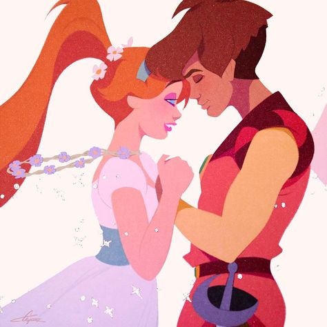 Thumbelina And Cornelius, Non Disney Princesses, Cartoon Characters As Humans, Disney Animated Movies, Cute Tiny Tattoos, Old Comics, Cartoons Love, International Women's Day, Film Art