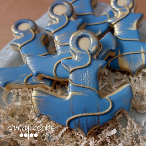 Nautical Cookies, Anchor Cookies, Cookies Summer, Camping Cookies, Nurse Cookies, Beach Cookies, Shipping Cookies, Nautical Birthday, Summer Cookies