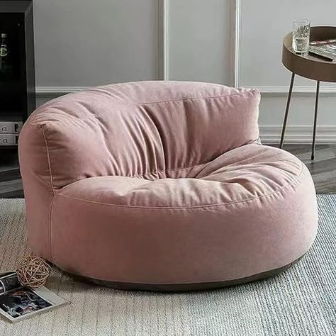 Amazon.com: Bean Bag Chair Chenille Bean Bag Cover Washable Ultra Soft Pouf Ottoman No Filler Kids Adults Beanbag Chair Lazy Armchair Couch Floor Seating Living Room Furniture ( Color : Light pink , Size : 100cm : Home & Kitchen Armless Chair Living Room, Seating Living Room, Floor Seating Living Room, Bean Bag Couch, Pouf Chair, Bean Bag Cover, Bean Bag Sofa, Kids Bean Bags, Bean Bag Chair Kids