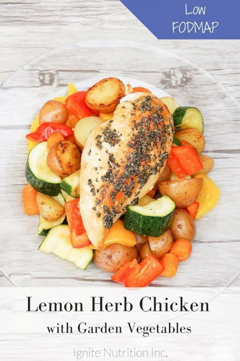 Low Fodmap Dinner, Fodmap Dinner, Fodmap Chicken, Fodmap Recipes Dinner, Low Fodmap Recipes Dinner, Fodmap Meal Plan, Fodmap Friendly Recipes, Low Fodmap Diet Recipes, Lemon Herb Chicken