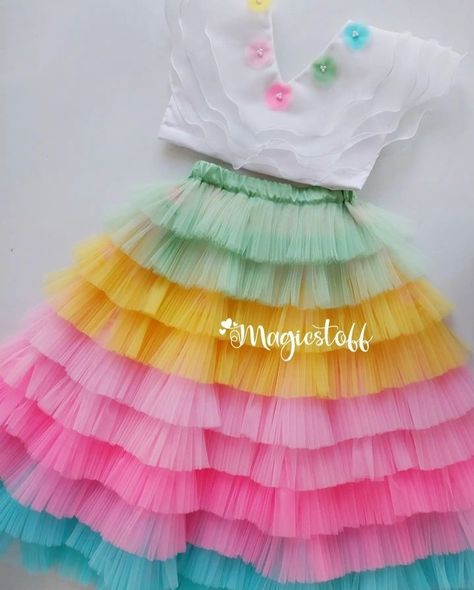 Rainbow Frocks For Kids, Haldi Photoshoot, Birthday Frocks, Frock Models, Dress Stitching, Frocks For Kids, Kids Wear Girls, Card Factory, Dress Models