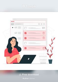 Check Email, Business Illustration, Marketing Online, Flat Illustration, Illustration Character Design, Find A Job, Flat Design, Vector Photo, Motion Design