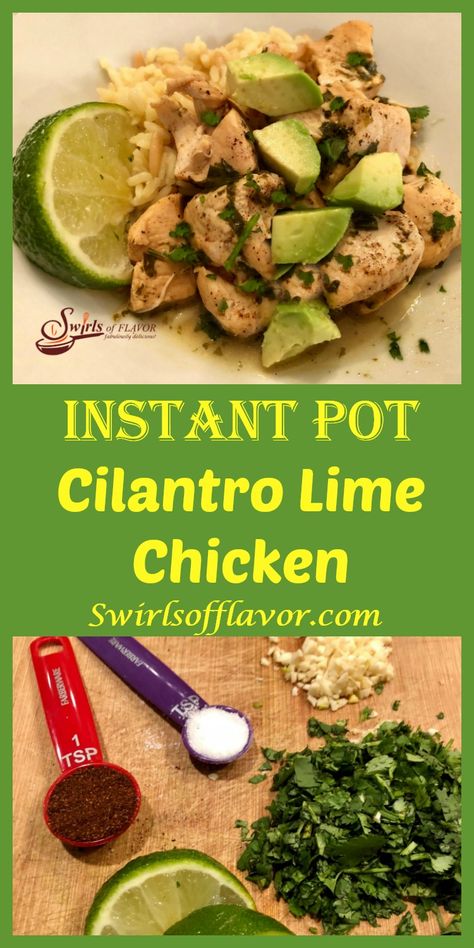 Cilantro Lime Chicken Crock Pot, Garlic Lime Chicken, Chicken Cilantro, Cilantro Recipes, Lime Chicken Recipes, Lime Recipes, Cilantro Lime Chicken, Dinner Easy, Instant Pot Dinner Recipes