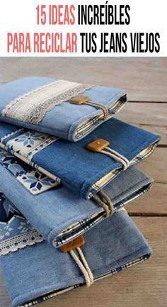 Ideas Con Jeans Viejos, Jeans Upcycle, Celana Jogger Wanita, Denim Jeans Ideas, Upcycling Jeans, Upcycle Ideas, Blue Jeans Crafts, Denim Art, Denim Projects