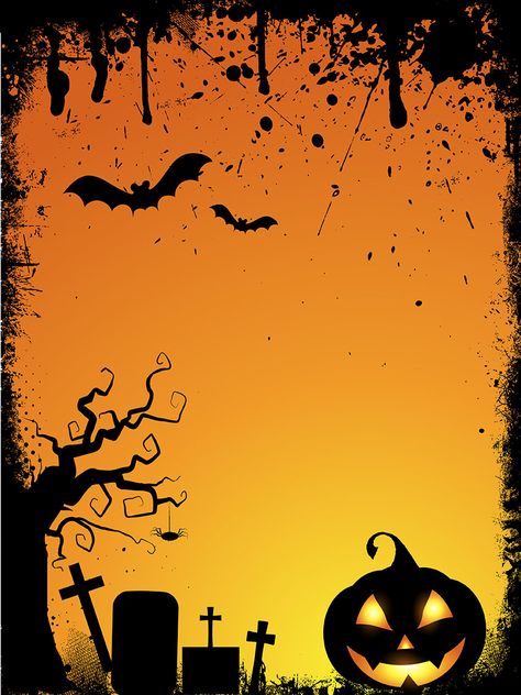 Fundo de dia das bruxas do grunge Scary Scenery, Angel Skeleton, Halloween Invitaciones, Halloween Themed Birthday Party, Happy Halloween Pictures, Dragon Horns, Fiesta Halloween, Vintage Halloween Images, Spooky Witch