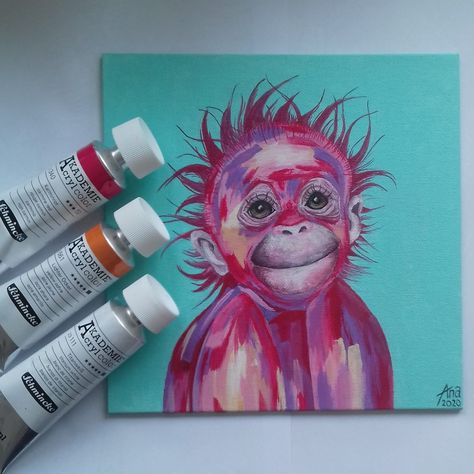 pink monkey painting,
drawing ideas,
cute,
painting ideas, 
animal painting,
acrylic painting,
acrylic painting idea,
animal painting idea,
animal,
monkey,
cute animal Monkey Painting, Acryl Painting, Muse Art, Art Painting Gallery, Painting Acrylic, Acrylic Paint, Acrylic Painting, Harry Potter, Art Painting