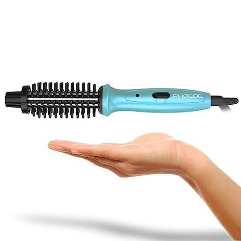 Limited-time deal: Mini Curling Iron PHOEBE 3/4 Inch Dual Voltage Ceramic Tourmaline Ionic Hot Curler Brush with Traveling Bag for Europe, Professional, Travel for Short Hair Phoebe Hair, Hair Gadgets, Mini Curling Iron, Hairdresser Tools, Travel Curling Iron, Hot Curlers, Tools Organization, Short Hair Blue, Curling Wands