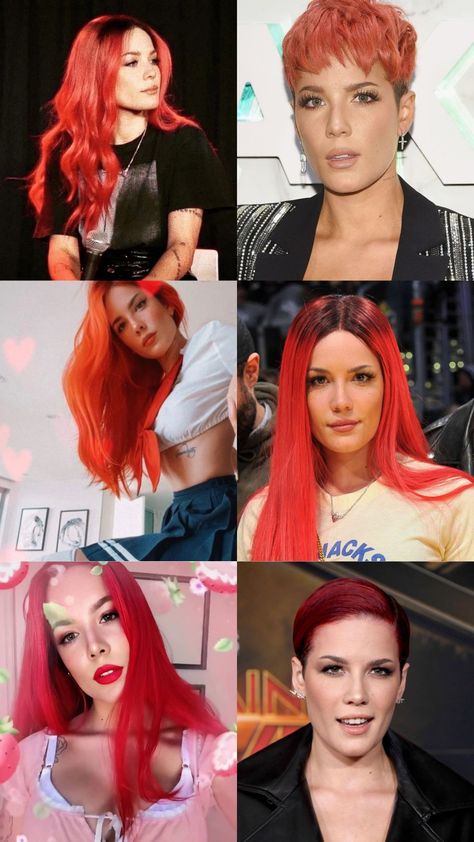 Halsey red hair #halsey Halsey Hair Colors, Halsey Red Hair, Braids Hair Color, Box Braid Ideas, Halsey Hair, Drawing Women, Box Braid, Braid Ideas, Braids Hair