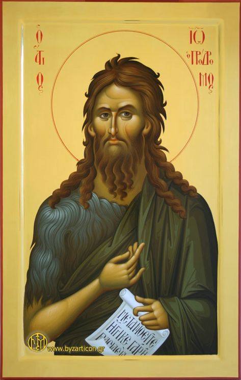 Portable Icons - Saints Saint John The Baptist, Holy Art, Eastern Orthodox Church, Egg Tempera, Orthodox Christian Icons, Eastern Orthodox, Byzantine Art, Byzantine Icons, Saint John