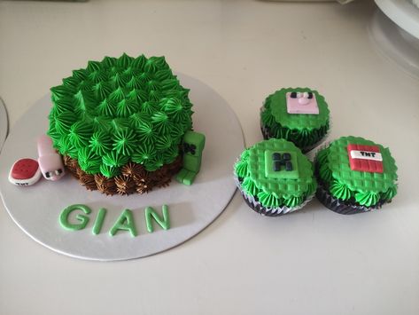 Minecraft Bento, Cake Minecraft, Bento Cake, Minecraft Cake, Minecraft Birthday, Minecraft, Cupcake, Cake, Birthday