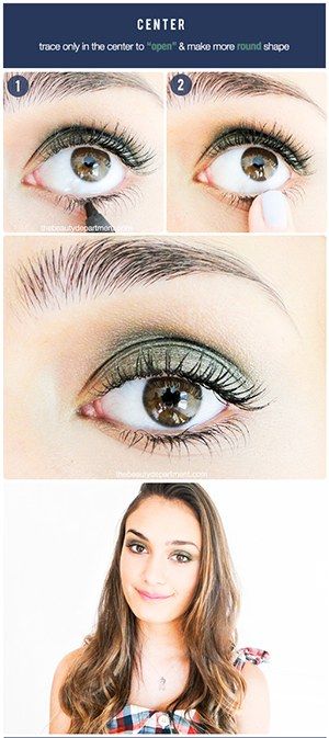 This Simple Eyeliner Trick Can Totally Change Your Eye Shape | Allure Make Eyes Look Rounder, Elongate Eyes Makeup, Makeup Hobby, Pretty Eyeliner, Eyeliner Tricks, Ring Dance, Eyeliner Shapes, Bigger Eyes, Chic Closet