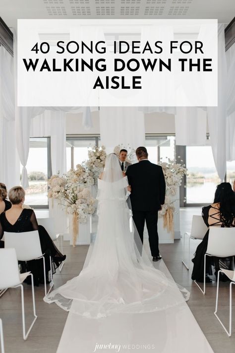 From upbeat anthems to slow songs that'll leave guests in tears, here are our favorite wedding songs to walk down the aisle to. | Image by Lora Photography Bride Walking Down The Aisle Songs, Wedding Somgs, Wedding Aisle Songs, Walk Out Songs, Wedding Hymns, Wedding Entrance Songs, Country Wedding Songs, Recessional Songs, Best Wedding Songs