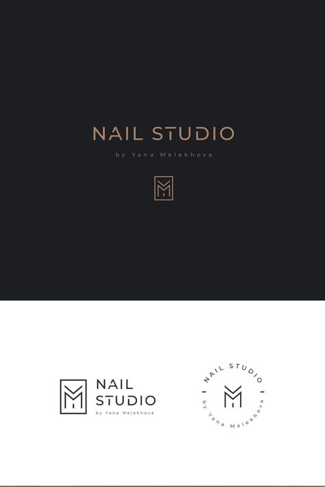 Logotype for Nail Studio on Behance Spa Logo Design, Nails Logo, Makeup Logo Design, Skincare Logo, Developer Logo, Nail Salon Design, Nail Logo, Lashes Logo, Graphic Design Lessons