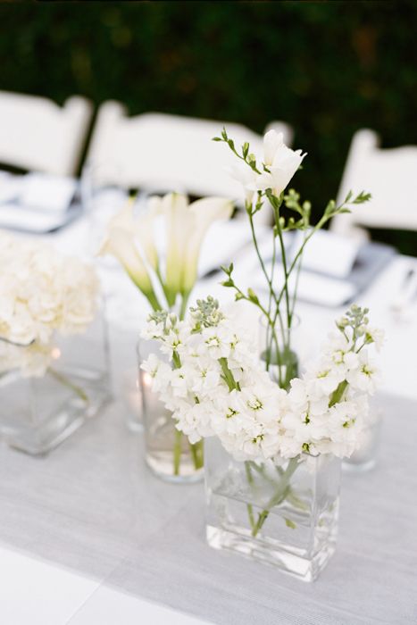 English Garden Wedding Inspiration, Blue Wedding Centerpieces, Erich Mcvey, English Garden Wedding, White Centerpiece, Flowers And Greenery, Garden Wedding Inspiration, Modern Minimalist Wedding, Wedding Floral Centerpieces