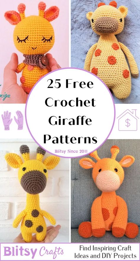 25 Free Crochet Giraffe Patterns (Amigurumi Pattern) Giraffe Lovey, Crochet Giraffe Pattern, Crochet Giraffe, Giraffe Toy, Giraffe Crochet, Lovey Pattern, Giraffe Pattern, Crochet Animals Free Patterns, Mullet Hairstyle Women