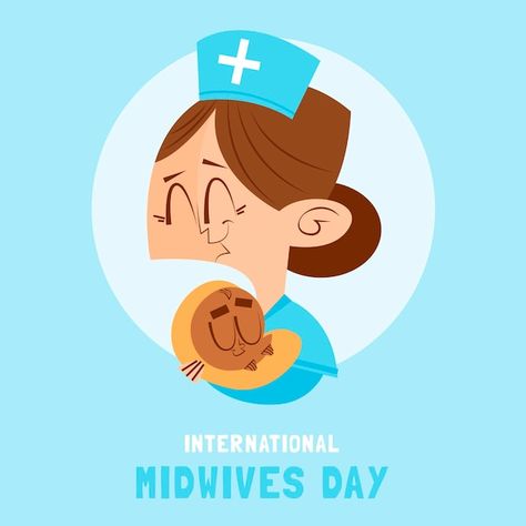 Midwife Day, Midwives Day, Day Illustration, Vector Cartoon, Special Day, Graphic Resources, Vector Free, Quick Saves, Art