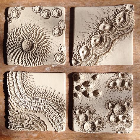 Porcelain art tile - Mairi Stone Clay Tile Designs, Paperclay Ceramics, Ceramic Tile Art, Stone Ceramic, Ceramic Texture, Cerámica Ideas, Clay Texture, Ceramic Wall Art, Slab Pottery