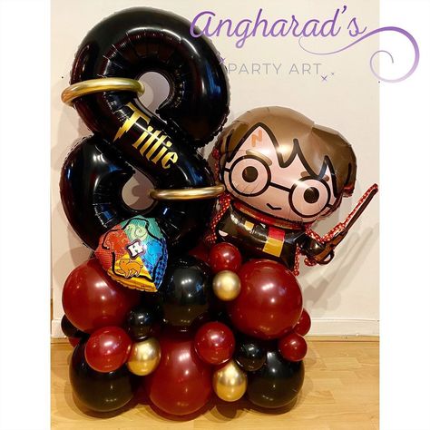 Harry Potter Birthday Balloons, Harry Potter Balloon Bouquet, Harry Potter Balloons, Kids Pirate Party, Harry Potter Theme Birthday, Balloon Numbers, Bouquets Ideas, Cumpleaños Harry Potter, 7 Birthday