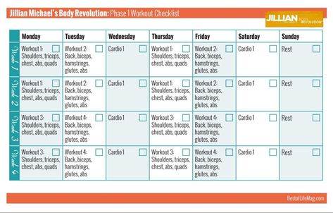 Body Revolution Jillian Michaels Calendar Pdf https://www.accalendar17.net/body-revolution-jillian-michaels-calendar-pdf/ Jillian Michaels Workout Plan, Workout Checklist, Jillian Michaels Body Revolution, Jillian Michaels Workout, All Over Body Workout, Body Revolution, Shred Workout, Sunday Workout, Printable Workout