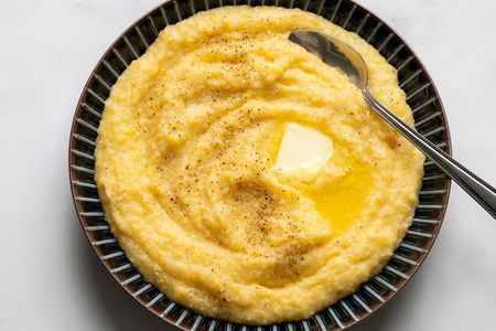 Stone-Ground Grits Recipe Stone Ground Grits Recipe, Grit Cakes Recipe, Kentucky Derby Food, Grit Cakes, Stone Ground Grits, Cooking Stone, Grits Recipe, Stone Ground, Corn Bread Recipe