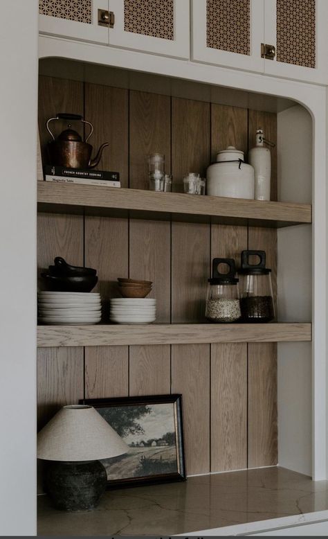 Kitchen Built In Shelves, Built In Shelves Dining Room, Shelves Dining Room, Kitchen Built In, Dining Room Shelves, Addition Ideas, House Kitchen, Built In Shelves, Kitchen Styling