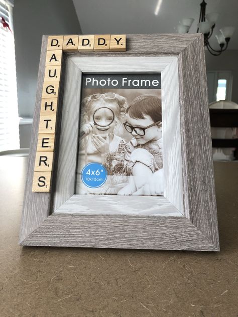 Daddy daughters picture frame! #2girls Picture Frame Diy, Daughter Picture, Dance Ideas, Frame Diy, Diy Picture Frames, Collage Picture Frames, Diy Cans, Dad Daughter