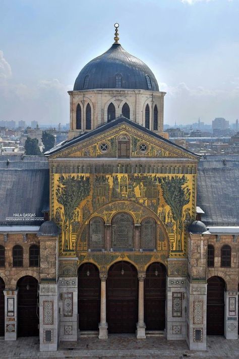 Damascus Architecture, Syria Architecture, Syrian Aesthetic, Ancient Damascus, Comercial Interior Design, Syria Pictures, Umayyad Mosque, Syria Damascus, Damascus Syria