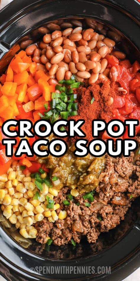 Crock Pot Taco Rice Soup, Healthy Taco Soup Crock Pot Ground Turkey, Soup With Ground Turkey Crock Pot, Ground Chicken Stew Crock Pot, Ground Turkey Taco Soup Crock Pot, Ground Turkey Stew Crockpot Recipes, Hearty Taco Soup, Crock Pot Recipes With Ground Turkey, Healthy Soups And Stews Crock Pot