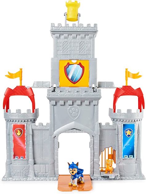 Amazon.com: PAW Patrol, Rescue Knights Castle HQ Transforming 11-Piece Playset with Chase and Mini Dragon Draco Action Figures, Kids Toys for Ages 3 and up Paw Patrol Rescue Knights, Paw Patrol Rescue, Mini Dragon, Paw Patrol Toys, Puppy Gifts, Knight Armor, Dragon Scale, Blue Dragon, Baby Dragon