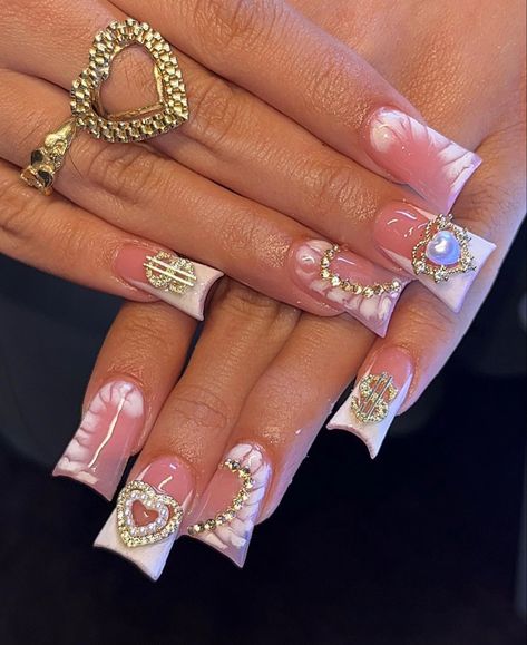 Nails Designs Ombre, Glitter Wedding Nails, Classy Looks, Bridal Nails Designs, Nail Designs Ideas, Makeup Nails Designs, Punk Nails, Duck Nails, Ombre Nails Glitter