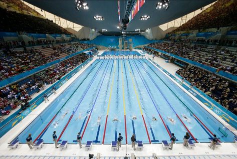 Mike Thinks: How many Olympic size swimming pools per day would... Olympic Size Swimming Pool, Swimming Pictures, Swimmers Life, Olympic Swimming, Olympic Swimmers, Swim Life, Pool Sizes, Paralympic Games, Bungee Jumping