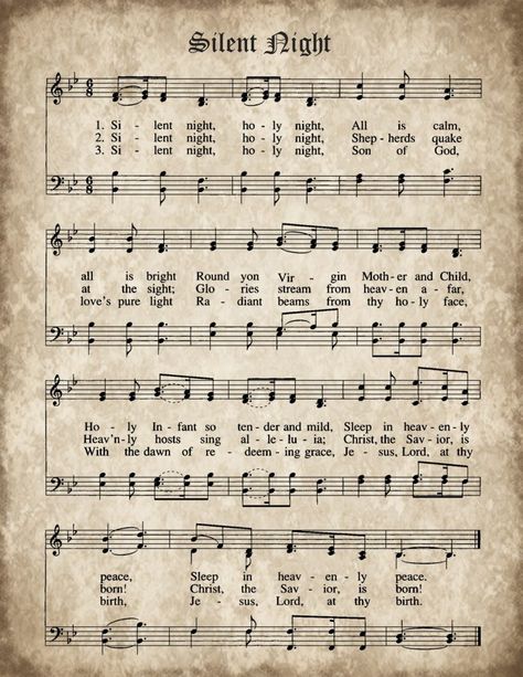 Christmas Music Pages - Loads of Free Pages! | Knick of Time Silent Night Sheet Music, Christmas Hymns, Christmas Sheet Music, Vintage Christmas Gifts, Music Page, Hello Lovely, Christmas Post, Music Decor, Antique Christmas