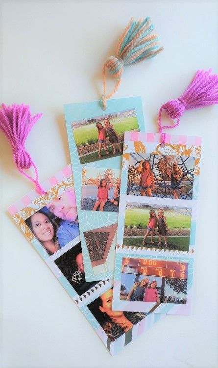 Bookmark With Photo Ideas, Bookmark With Photo, Bookmark With Picture, Diy Bookmarks With Photos, Diy Picture Bookmarks, Diy Photo Bookmarks, Cadeau Photo Diy, Photo Gift Ideas Diy, Diy Picture Gifts