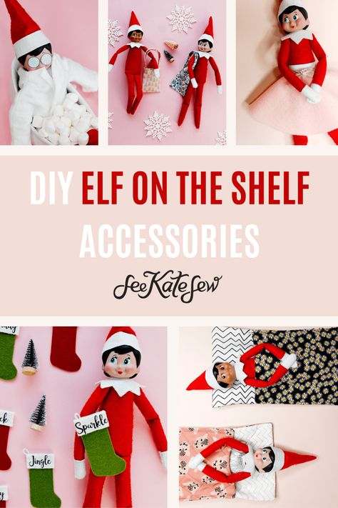 Mary And Joseph Costumes, Elf On Shelf Costume, Elf On The Shelf Accessories, Diy Elf On The Shelf, Diy Elf, Elf Suit, Shelf Accessories, Elf Ideas Easy, Elf Pajamas