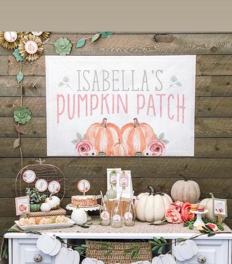 Thanksgiving First Birthday, Pumpkin Patch Birthday Party, Pumpkin Patch Birthday, Pumpkin Patch Party, Pumpkin 1st Birthdays, Pumpkin Patch Sign, Pumpkin First Birthday, Fall Birthday Parties, Pumpkin Birthday