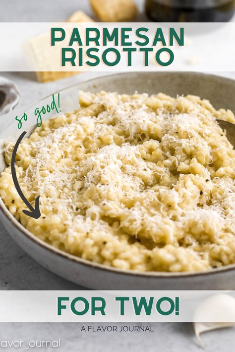 Risotto Recipes Parmesan, Parmesan Risotto, Date Night At Home, Creamy Parmesan, Wine Pairings, Chicken Sweet Potato, Night At Home, Pan Meals, Risotto Recipes