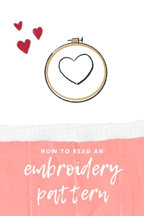 How to Read an Embroidery Pattern How To Read Embroidery Patterns, Blackwork Embroidery Patterns, Portrait Embroidery, Basic Hand Embroidery Stitches, Embroidery Tips, Beginner Embroidery Kit, Beginner Embroidery, Blackwork Embroidery, Basic Embroidery Stitches