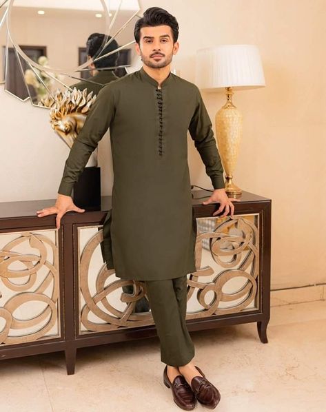 Gents Kurta Design Pakistani, Pakistani Mans Kurta Shalwar Kameez, Fawad Khan Kurta Pajama, Mens Shalwar Kameez Design Style 2022, Pakistani Mens Shalwar Kameez, Men’s Shalwar Kameez, Muslim Men Clothing, Mens Scarf Fashion, Indian Wedding Clothes For Men