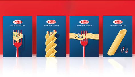 Barilla Pasta, Italian Pasta, Authentic Italian, Package Design, Ketchup, Packaging Design, Wind Sock, Layout, Pasta