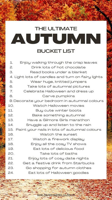 The Ultimate Autumn Bucket List UK Autumn Bucket List, Cute Winter Boots, Cosy Night In, Fall Bucket List, Autumn Actvities, Halloween Movies, Autumn Photography, Autumn Inspiration, Fall Home Decor