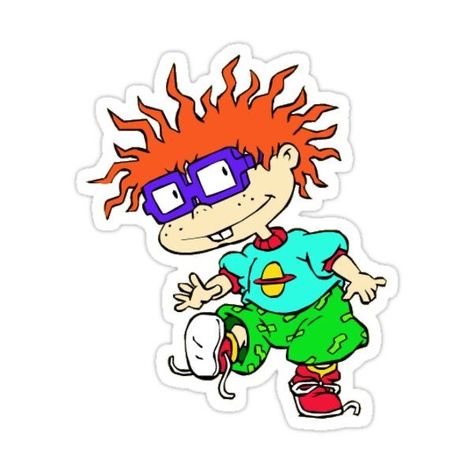 Chuckie Rugrats, 90's Stickers, Laptop Decal Stickers, Waterslide Decal Paper, 90s Cartoons, Decal Paper, Vinyl Sticker Paper, Cartoon Stickers, Dog Stickers