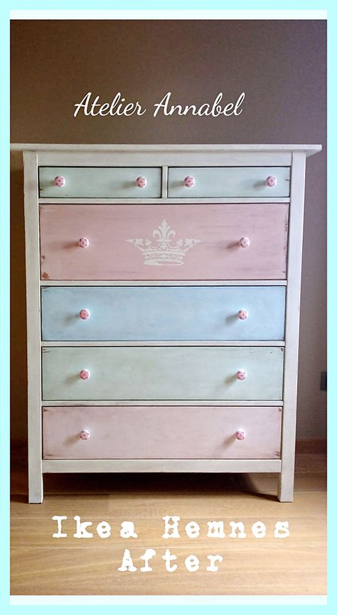 Ikea-Dresser-After Ikea Dresser Makeover, Chic Decor Diy, Girl Dresser, Mosaic Furniture, Shabby Chic Decor Diy, Dresser Painted, Ikea Dresser, The Graphics Fairy, Bedrooms Ideas