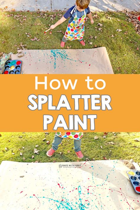 Diy Splatter Paint Canvas, Splat Painting, Splatter Paint Canvas, Paint For Kids, Paint Splatter Art, Paint Splats, Splatter Art, Painting Activities, Splatter Paint