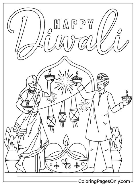 Deepavali Colouring Pages, Diwali Colouring Pages For Kids, Diwali Coloring Pages For Kids, Diwali Colouring Pages, Diwali Coloring Pages, Diwali Colours, Happy Diwali Rangoli, Hindu Festival Of Lights, Diwali Activities