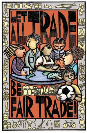 Cool fair trade poster. Picture For Consumer Awareness, Consumer Protection Drawings, Earth Flag, Consumer Awareness, Liberation Theology, Social Action, Awareness Poster, Gender Inequality, Meaningful Art